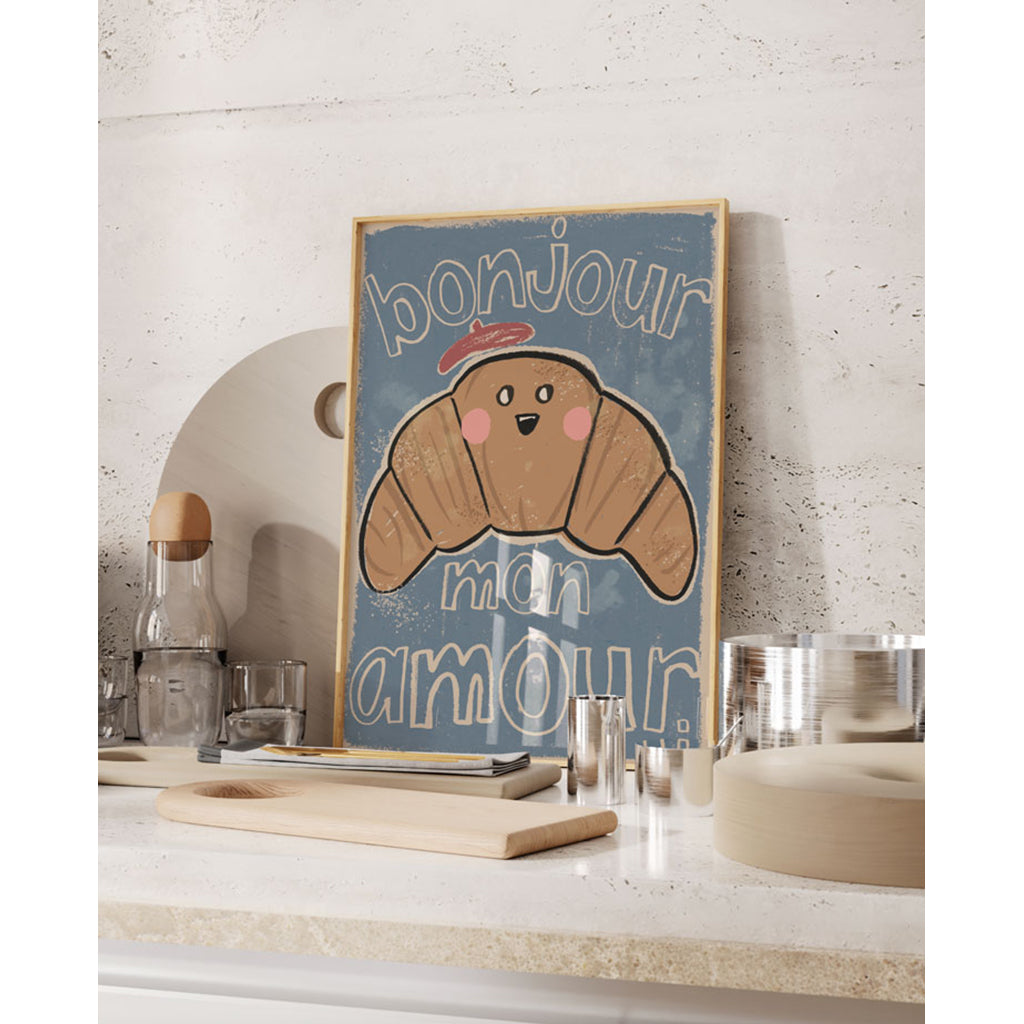 Studio Loco barnposter, Croissant - 50 x 70 cm