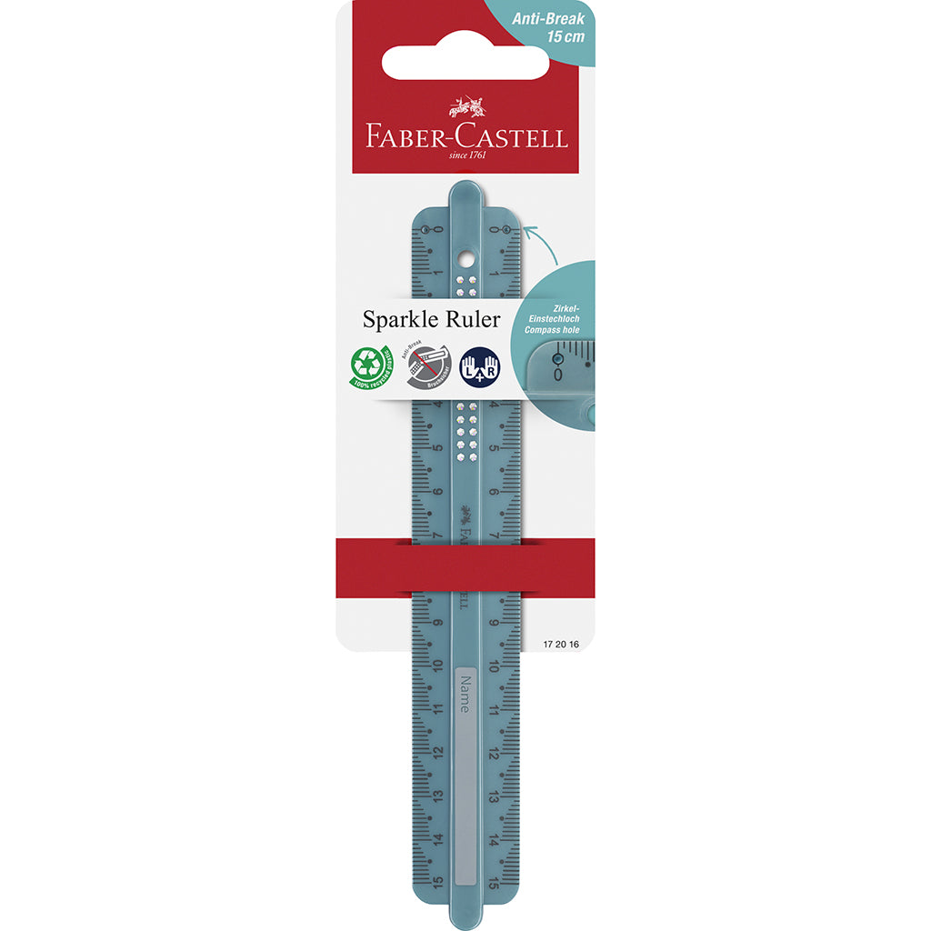 Faber-Castel Lineal 15 cm i färgen Ocean