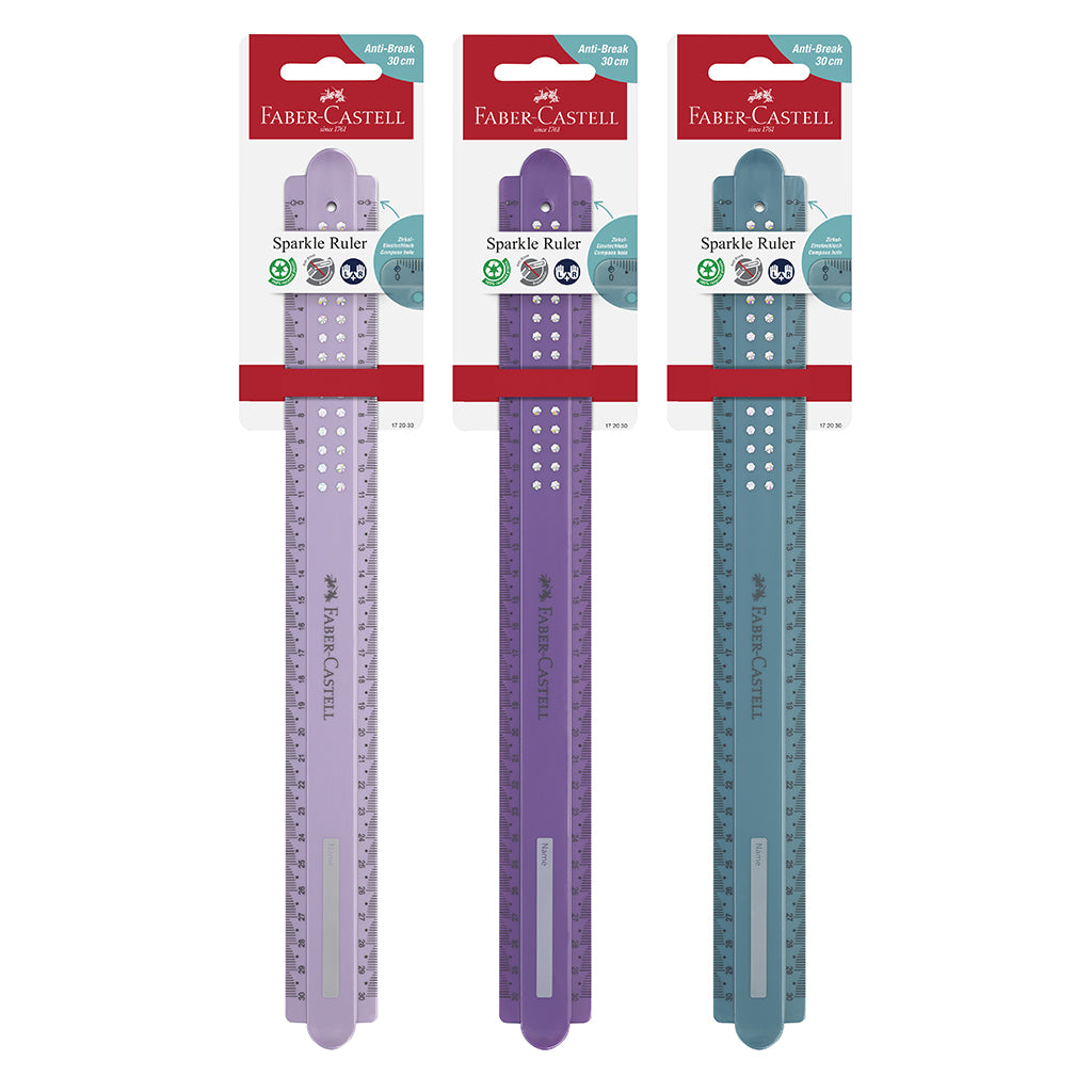 Faber-Castell Linjal 30 cm, Assorterade färger