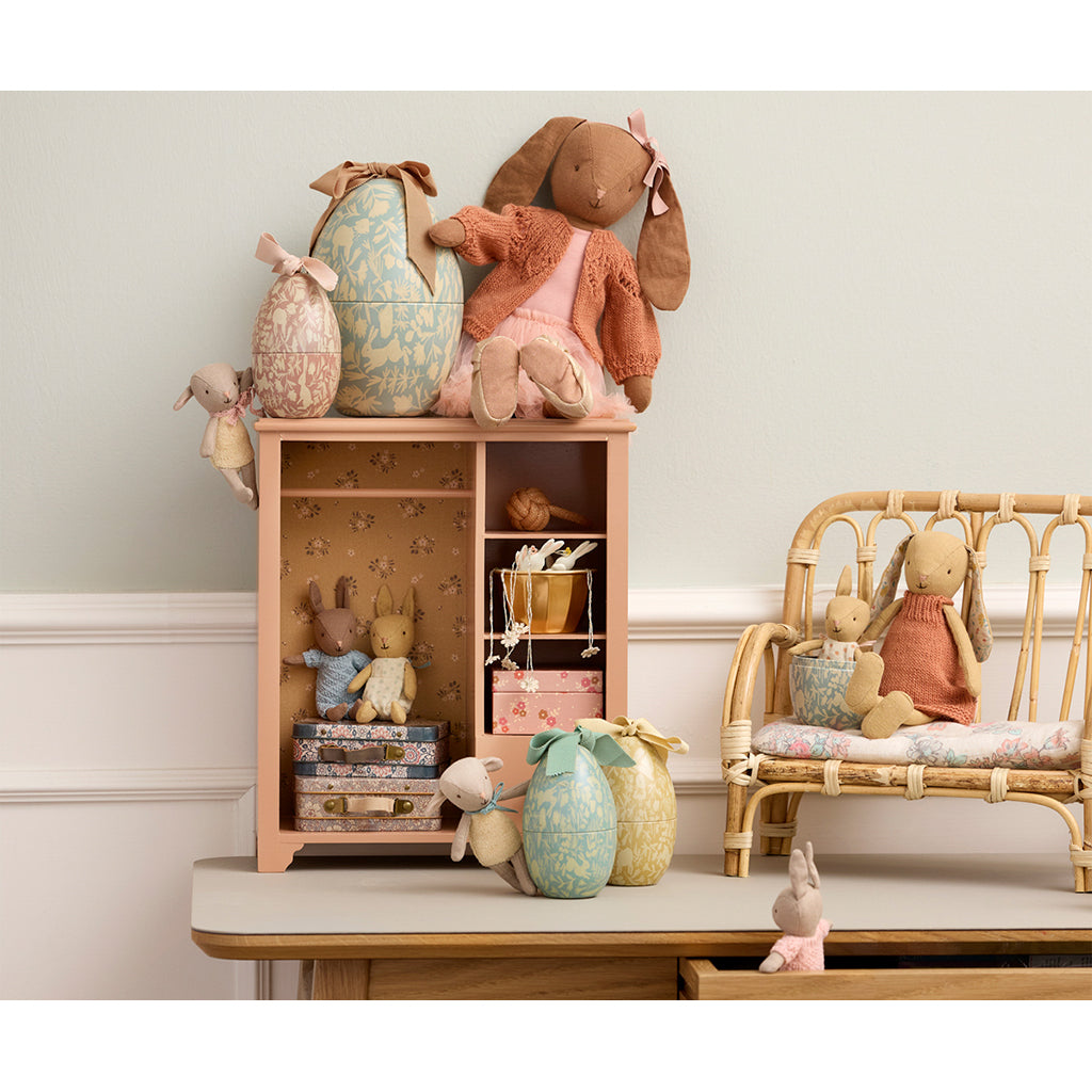 Maileg påskägg i metall, liten - Ljusblå