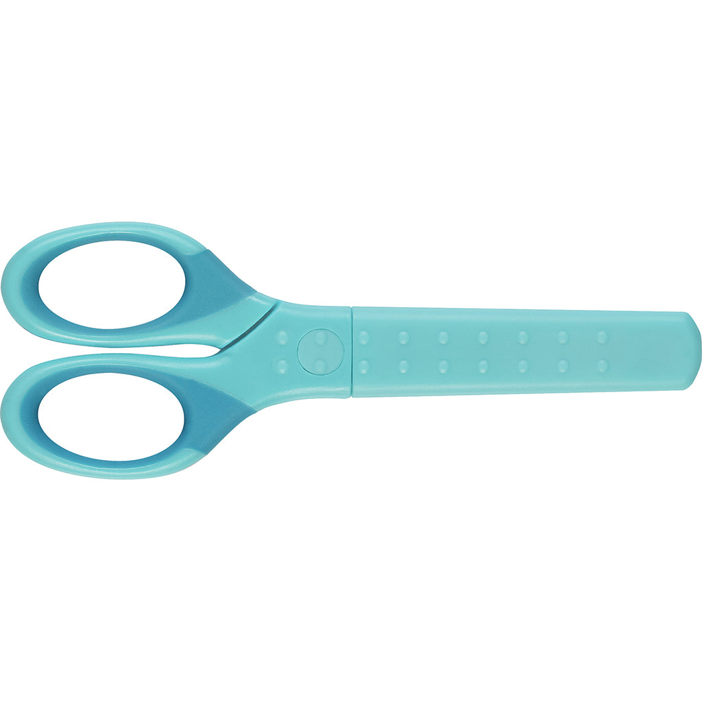 Faber-Castell børnesaks m. til højre og ventre hånd inkl. etui - turkos