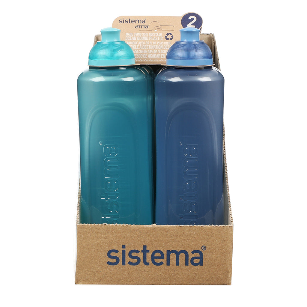 Sistema dricksflaska, Swift squeeze bottle, 2-pack 480 ml - Ocean bound