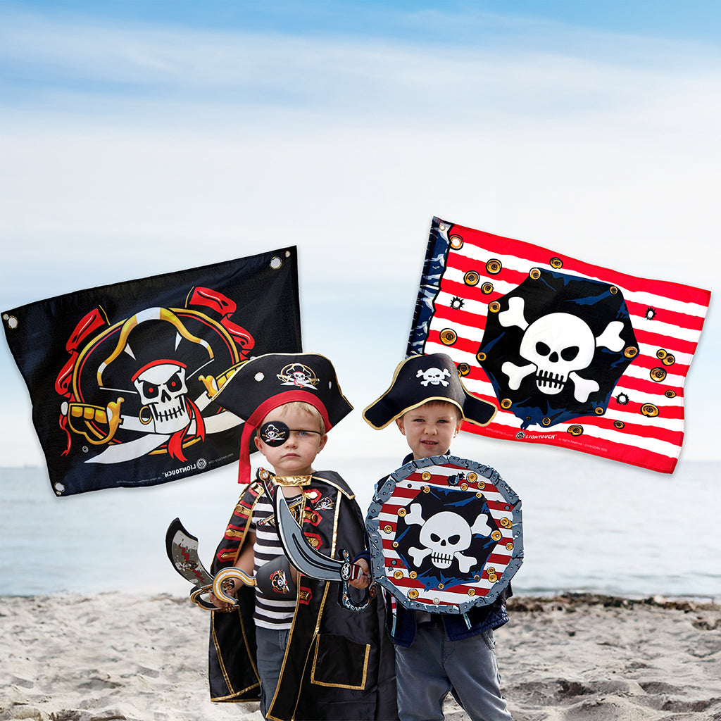Liontouch Piratflagga, Captain cross flag - 70 x 100 cm