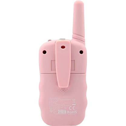 Lalarma walkie talkie för barn, rosa