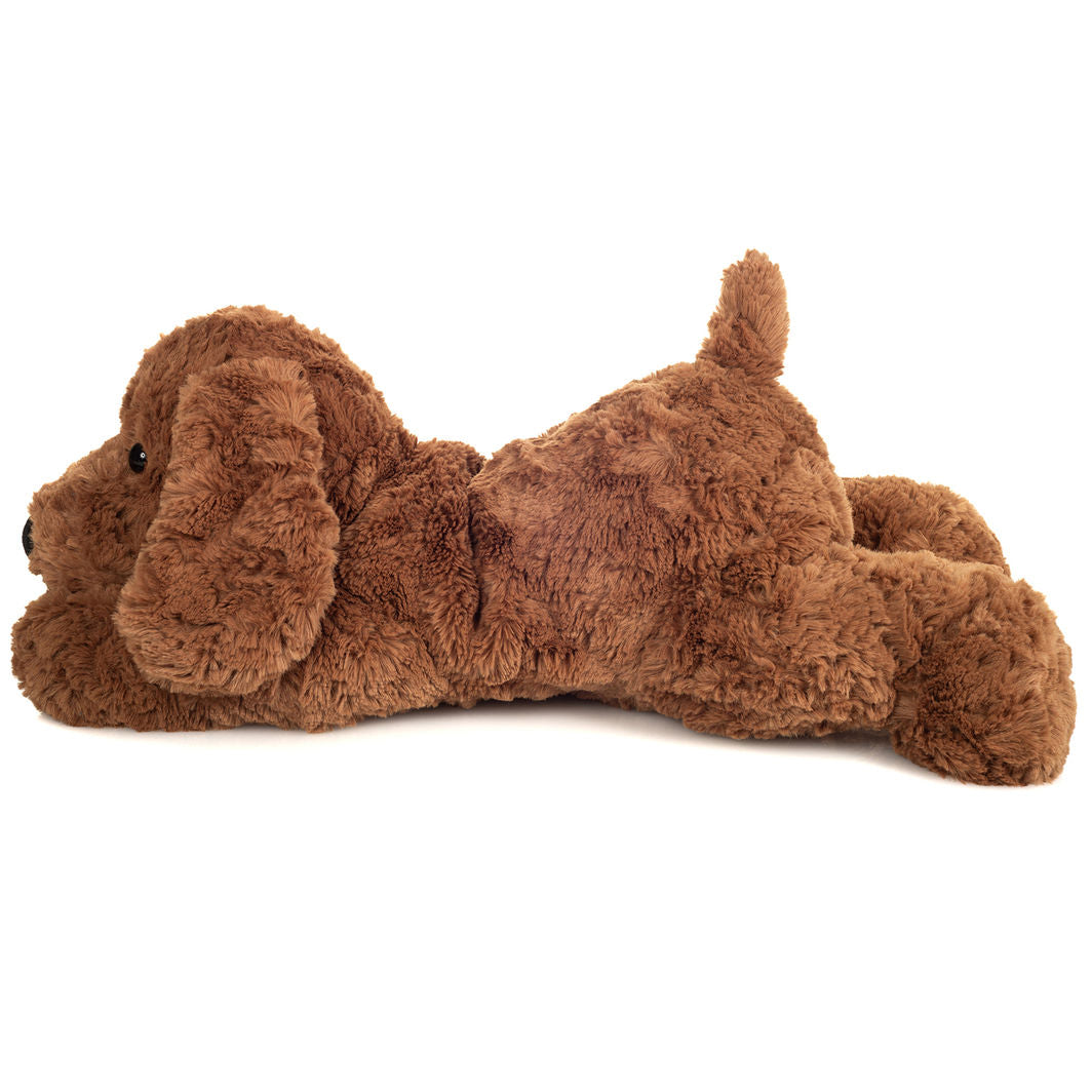 Teddy Hermann bamse, Liggende hund 40 cm - brun