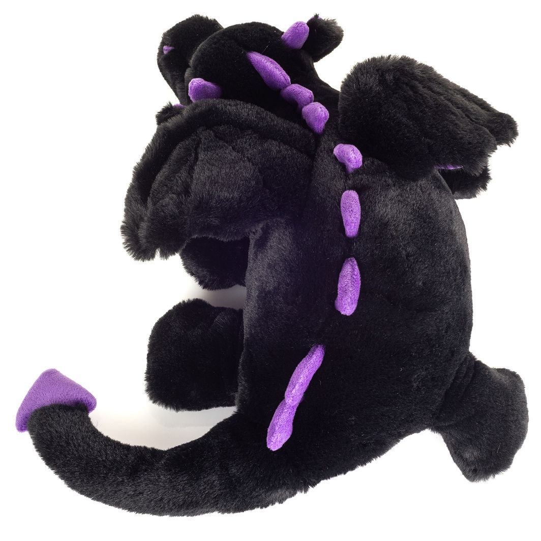 Teddy Hermann-nalle, draken Logan svart-lila – 32 cm