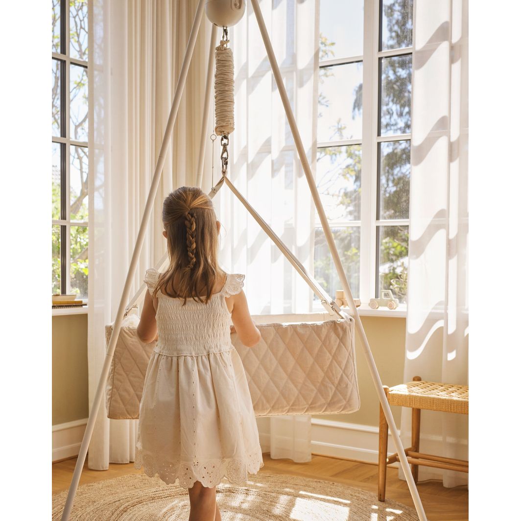 Moonboon Vagga med skummadrass 40 x 80 cm, Nature