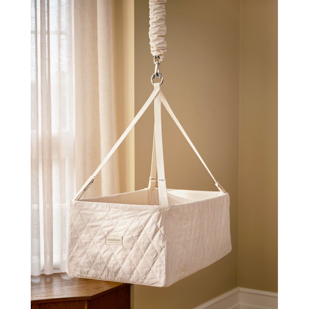 Moonboon Vagga med skummadrass 40 x 80 cm, Nature