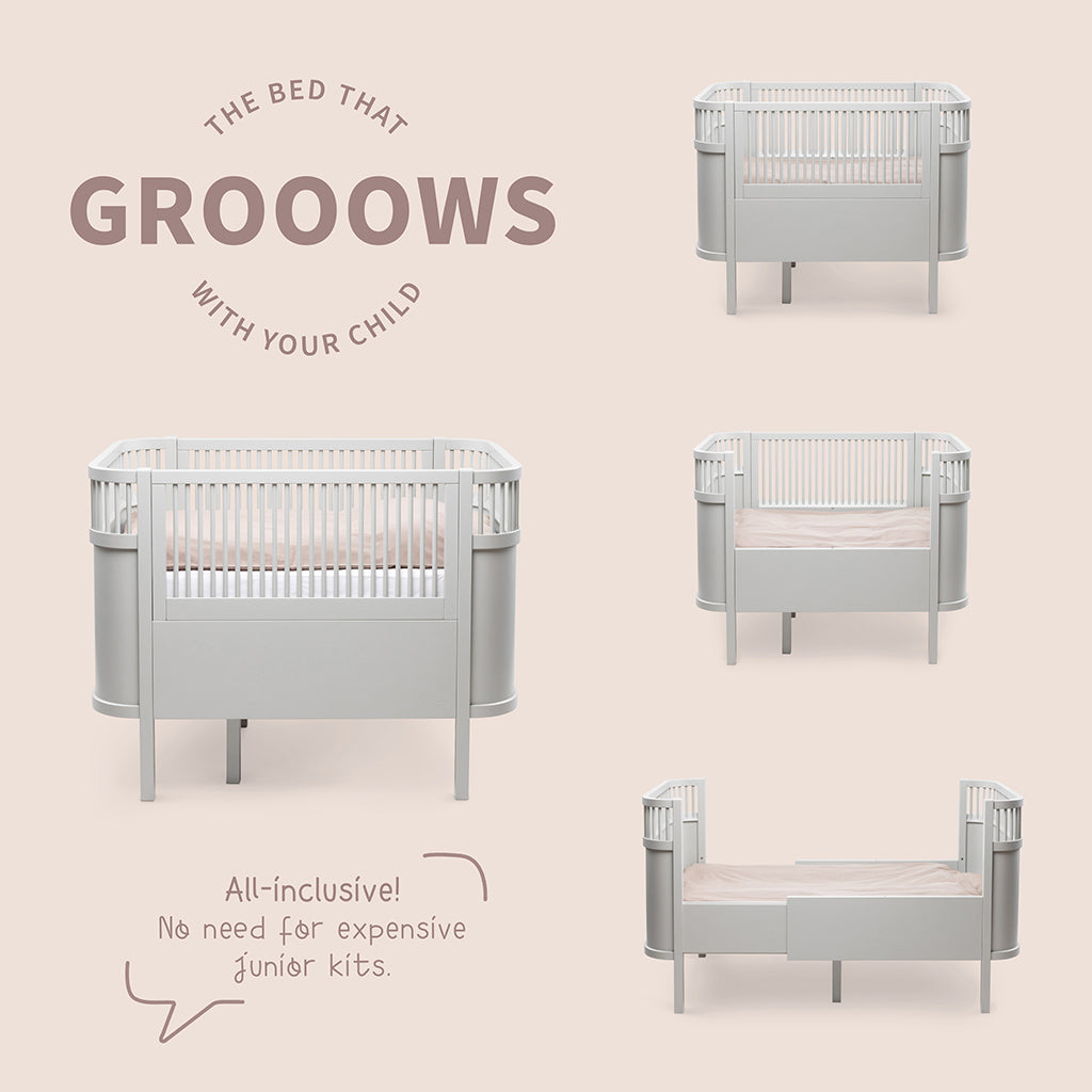 Sebra säng, baby och junior - Stone