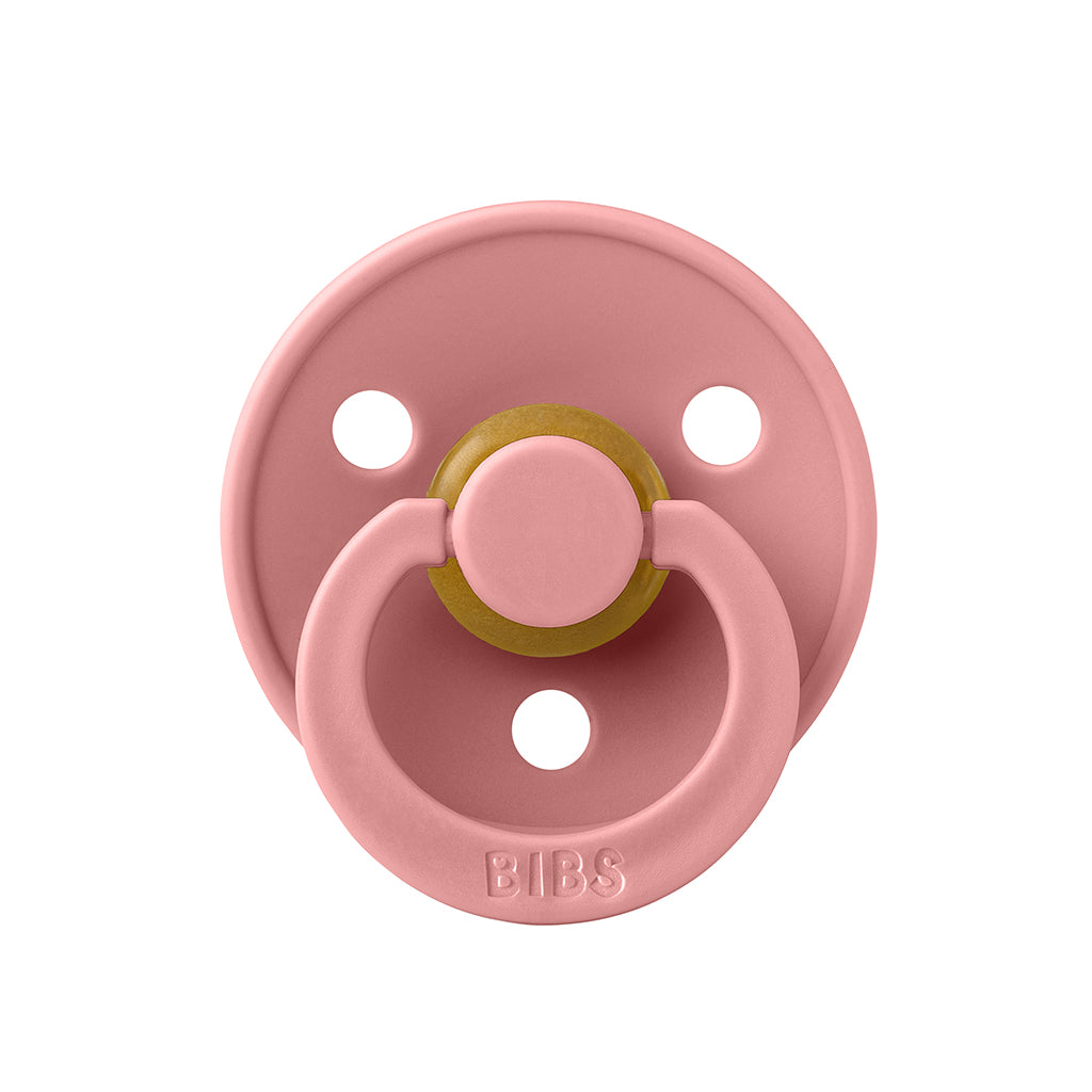 Bibs napp i naturgummi, storlek 2 - Dusty Pink