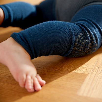 GoBabyGo kravleleggings med gummiduttar, Soft pink