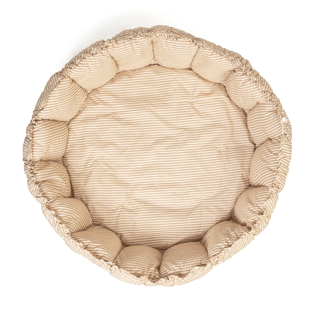 Play&amp;Go Bloom, Tre-i-én babytæppe, økologisk - Stripes brown