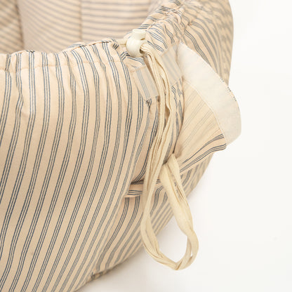 Play&amp;Go Bloom, Tre-i-ett babytäcke, ekologisk - Stripes blue