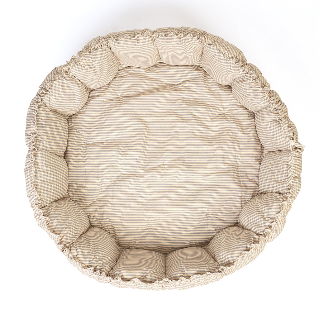 Play&amp;Go Bloom, Tre-i-ett babytäcke, ekologisk - Stripes blue