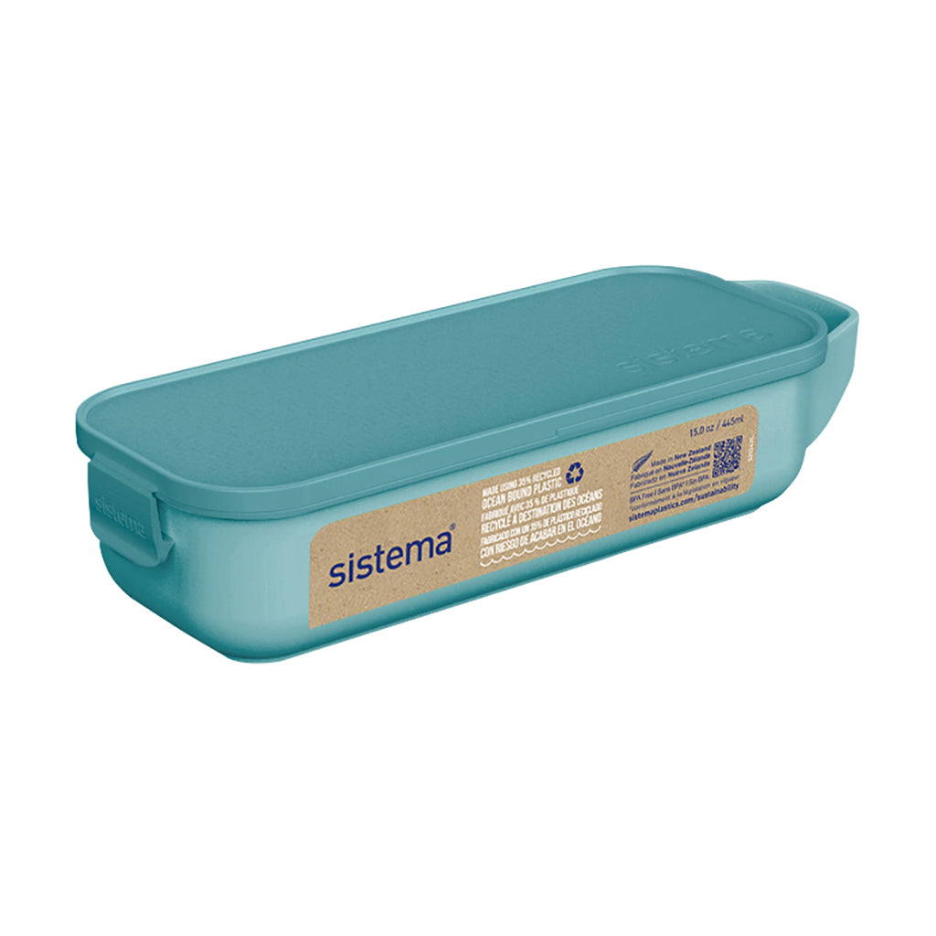 Sistema Snack and Slide matlåda, 430 ml - Teal Stone