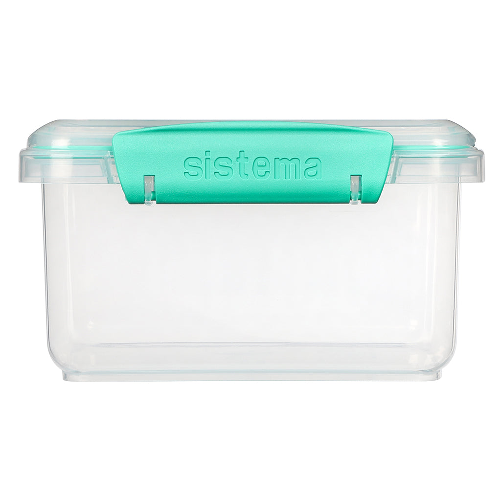 Sistema Lunch plus matlåda med 1 fack och bestick, 1,2L - Minty teal