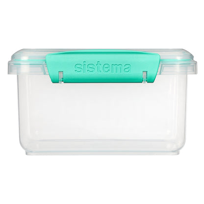 Sistema Lunch plus matlåda med 1 fack och bestick, 1,2L - Minty teal