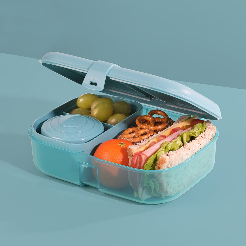 Sistema Ribbon Lunch To Go matlåda, 1,1 L - Teal Stone