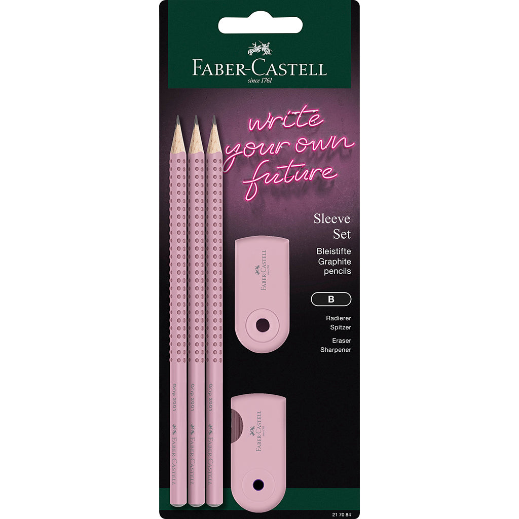 Faber-Castell 5-i-1 Grip Sleeve-set, Rose