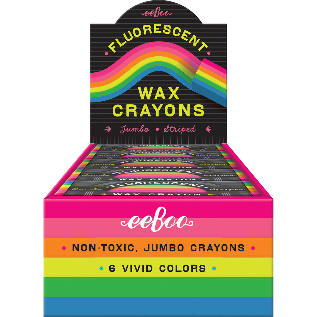 eeBoo Jumbo färgkritor, 6 st. - Neon