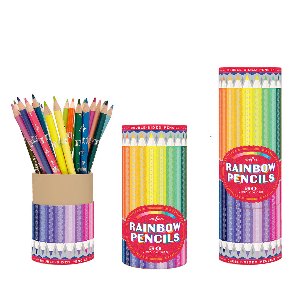 eeBoo färgpennor, 25 dubbla - Rainbow