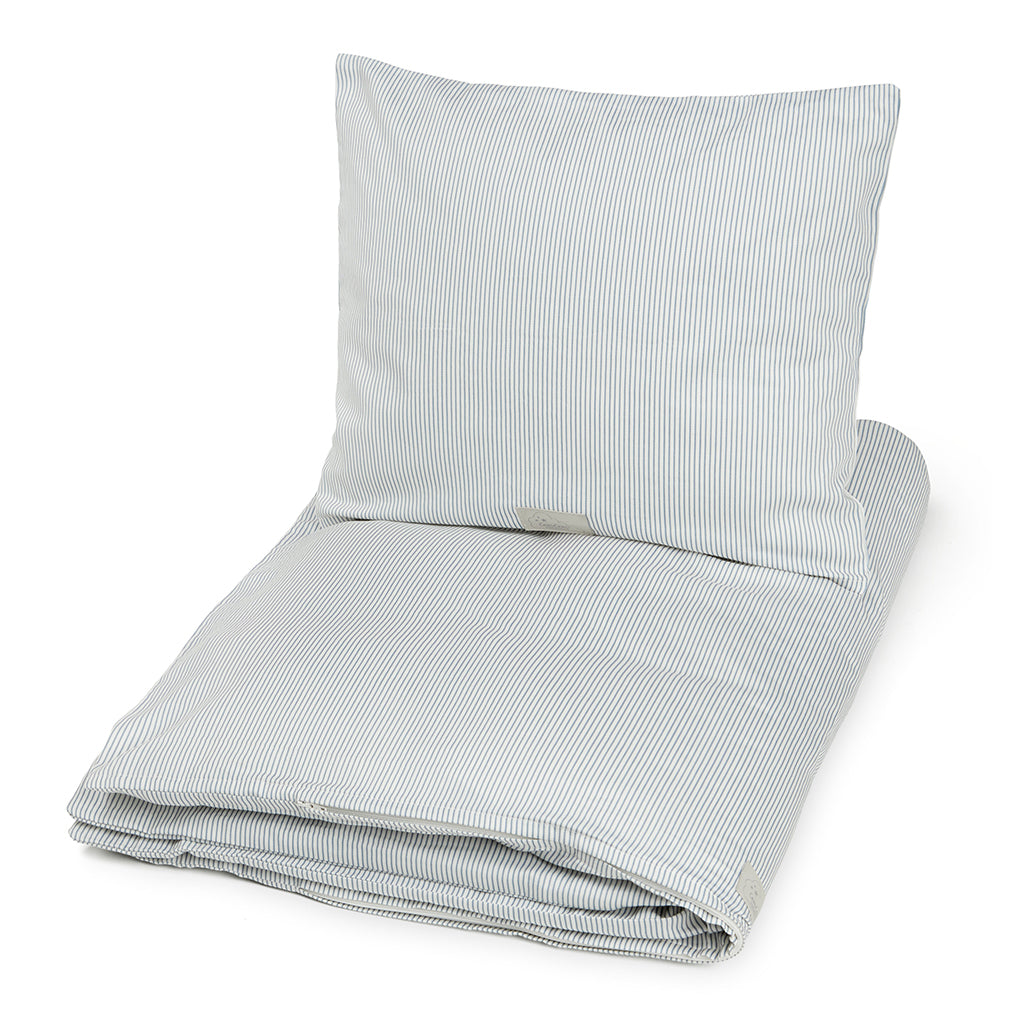 Cam Cam Juniorsengetøj, økologisk, Classic stripes blue