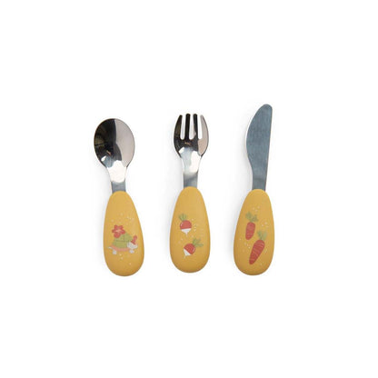 Moulin Roty Mitt första bestickset, Trois petits lapins