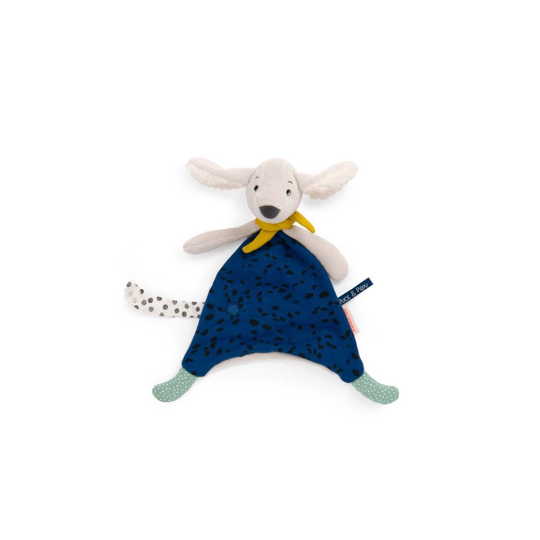 Moulin Roty Snuttefilt, Hunden Pilou - Puce &amp; Pilou