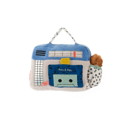 Moulin Roty Gosedjur med musikuppdragning, Radio 22 cm - Puce &amp; Pilou