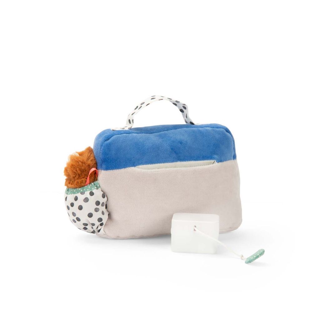 Moulin Roty Gosedjur med musikuppdragning, Radio 22 cm - Puce &amp; Pilou