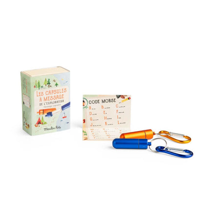 Moulin Roty, nyckelring med kapsel för hemliga meddelanden, 2 st - Le Jardin du Moulin