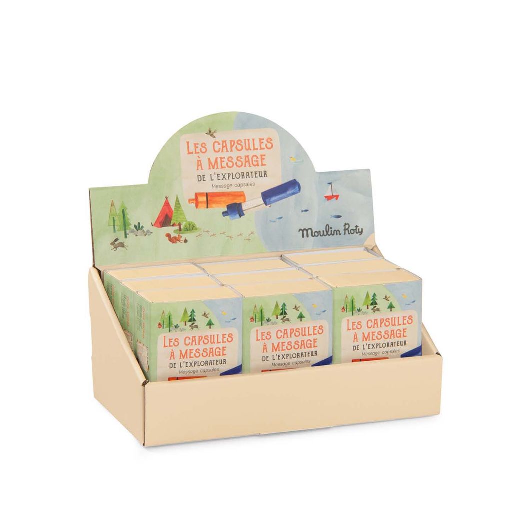 Moulin Roty, nyckelring med kapsel för hemliga meddelanden, 2 st - Le Jardin du Moulin