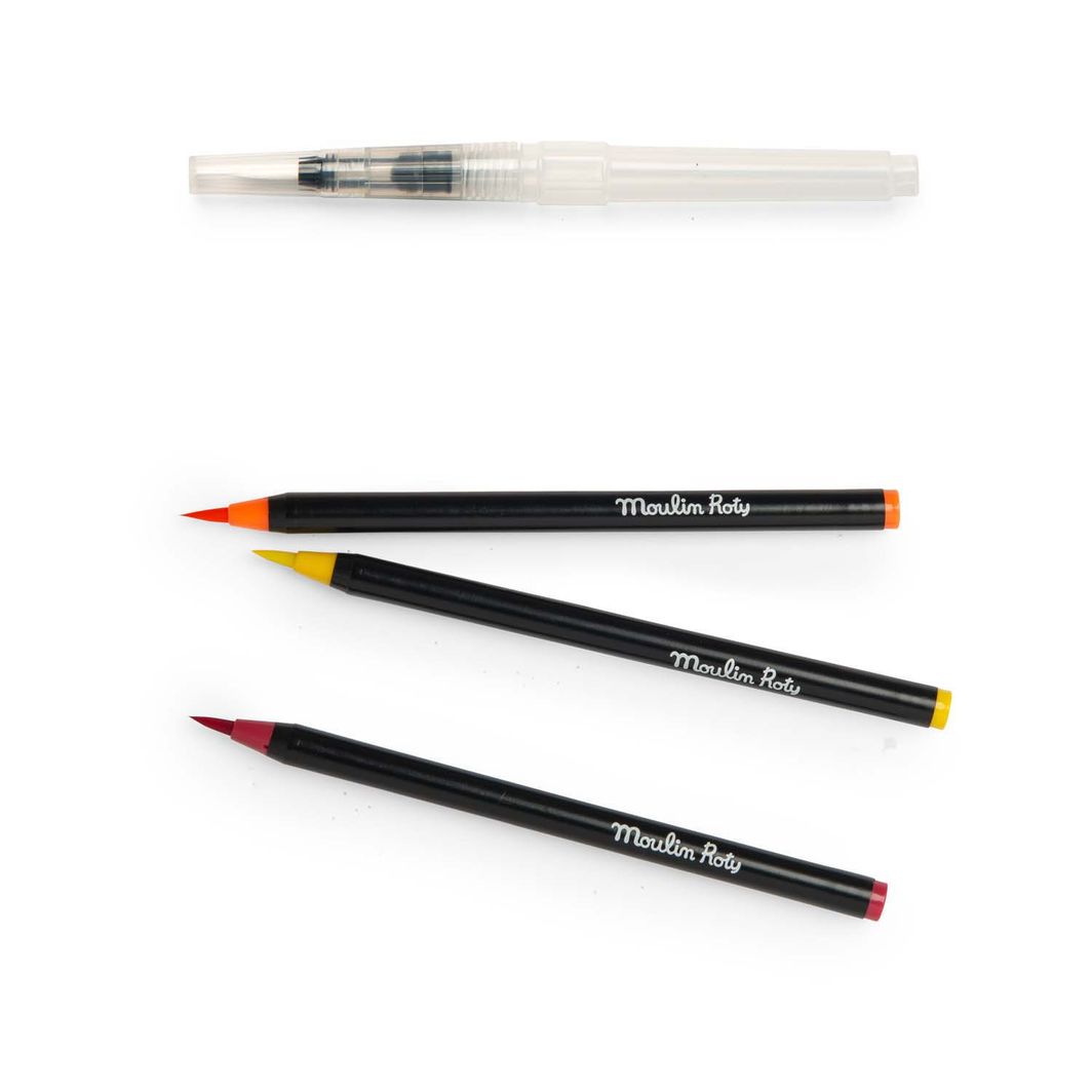 Moulin Roty Akvarellpennor 12 st - Le Jardin du Moulin