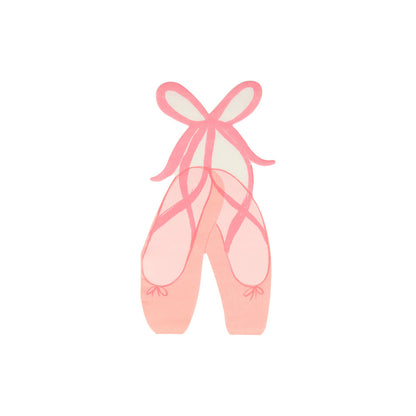 Meri Meri servetter, Ballerina, Balettskor - 16 st
