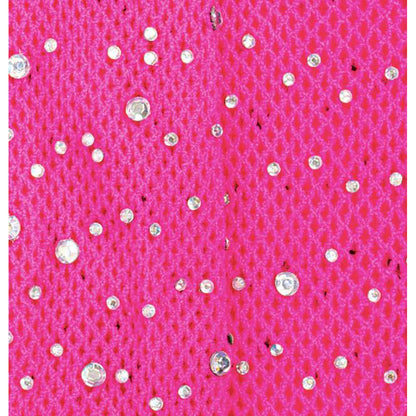 Great Pretenders utklädningskläder, nätstrumpbyxor med strass - rosa