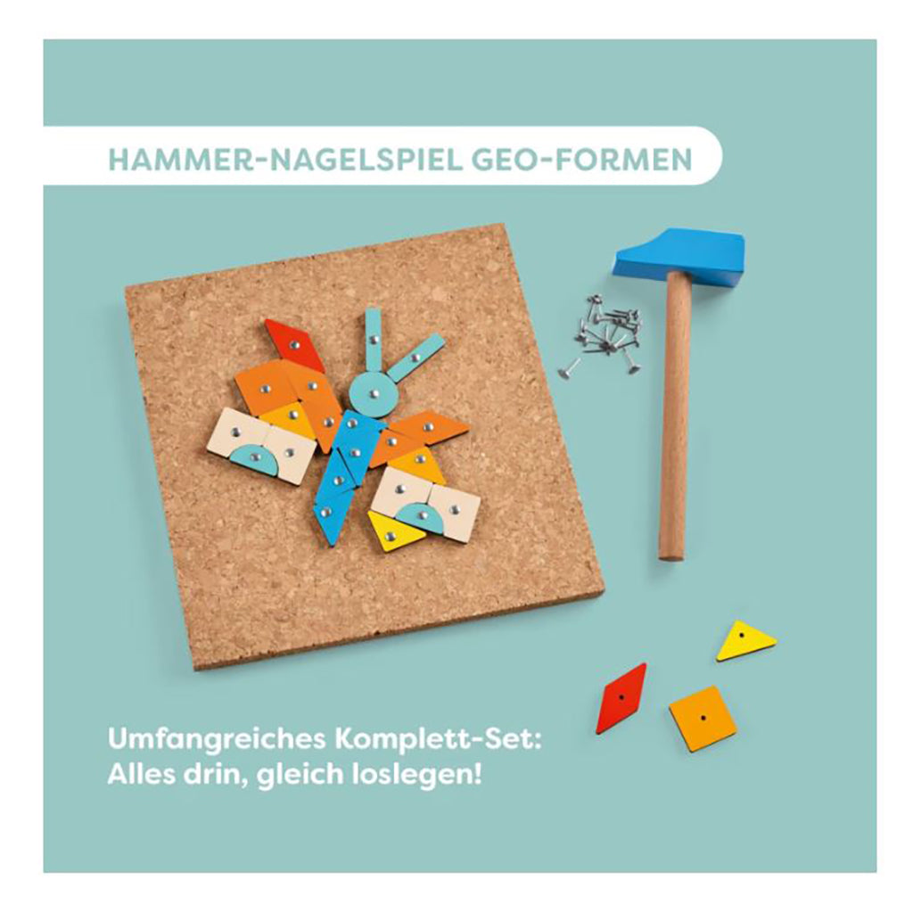 Haba Hammerbräde med spik, Geometriska former