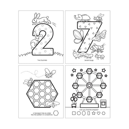 Ooly Målarbok, Former och Siffror