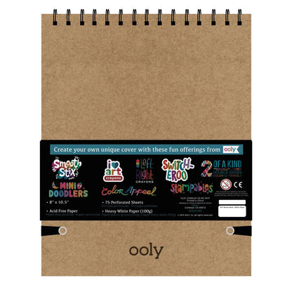 Ooly Skitseblok - DIY - Hvid 20,5 x 26,5 cm