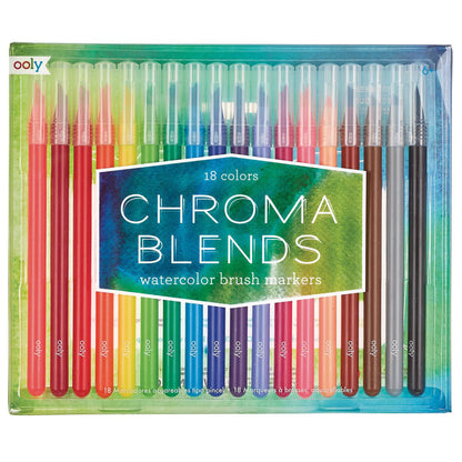 Ooly Penseltusser 18 stk, Chroma Blends - Vandfarve