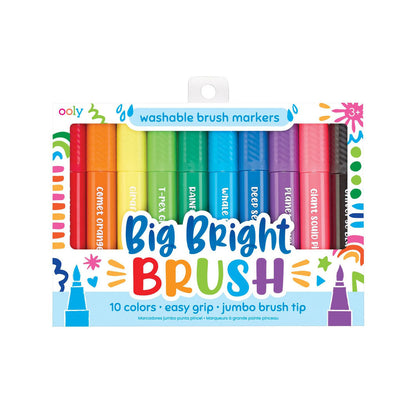 Ooly Jumbo penseltusser 10 stk, Afvaskelige - Big Bright Brush