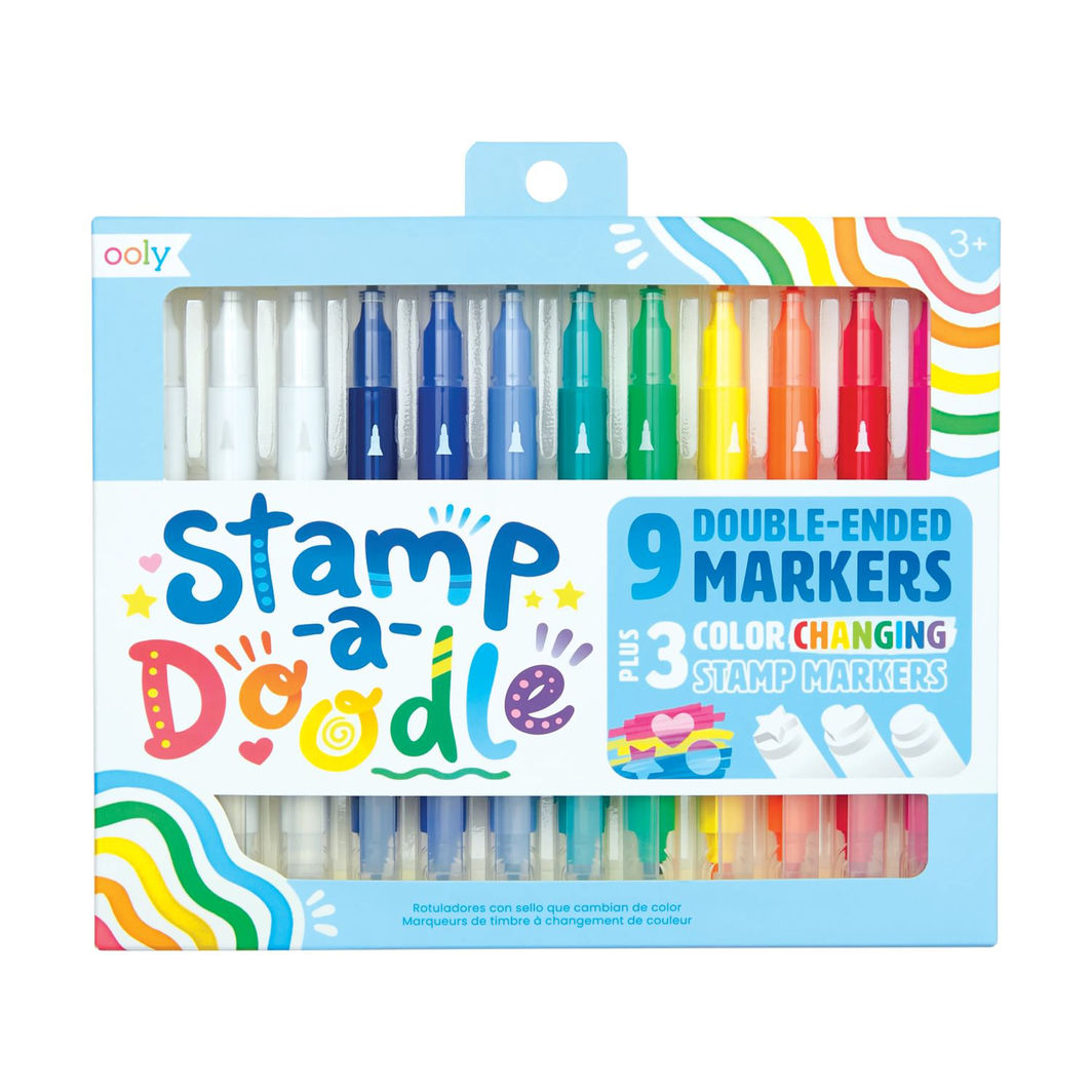 Ooly Trylletusser 12 stk, Dobbeltsidet - Stamp-A-Doodle