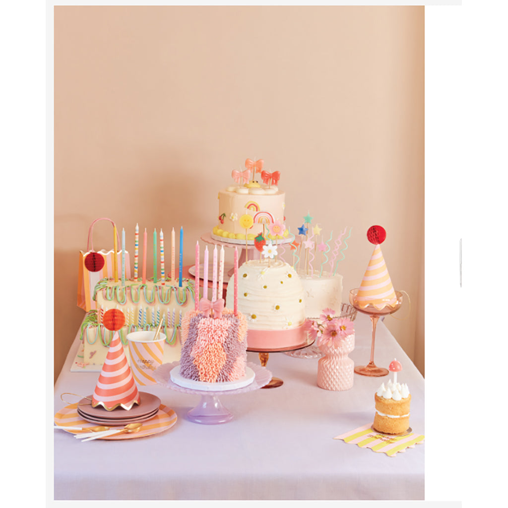 Meri Meri tårtljus, Happy face icon - 6 st