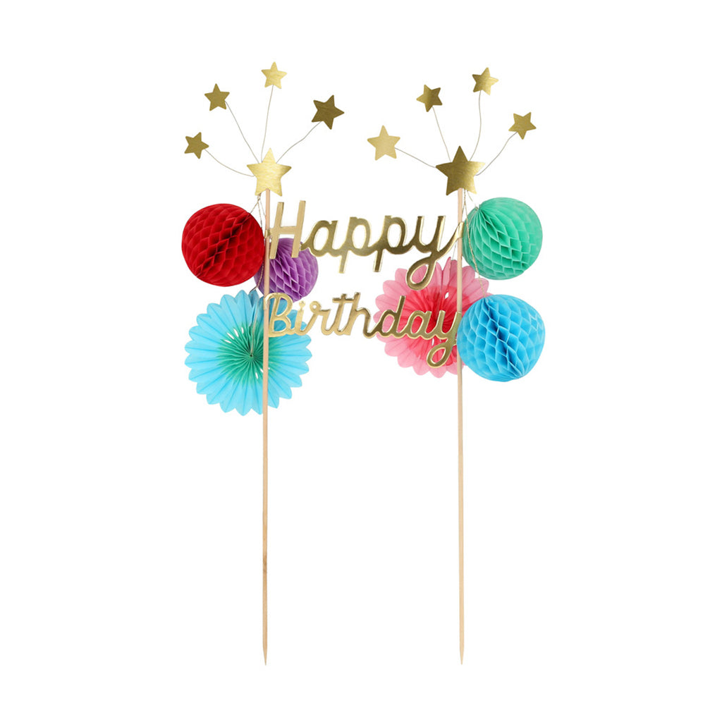 Meri Meri tårtdekoration, Happy Birthday