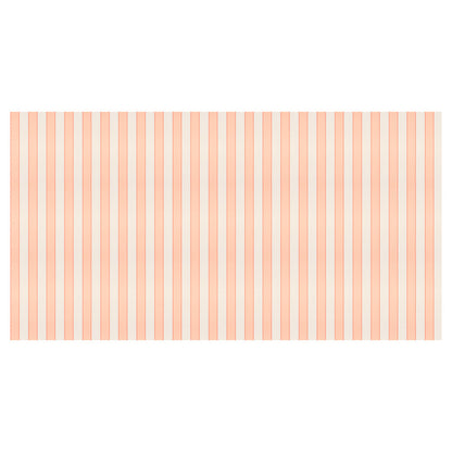 Meri Meri pappersduk, Peach stripe - 259 x 137 cm
