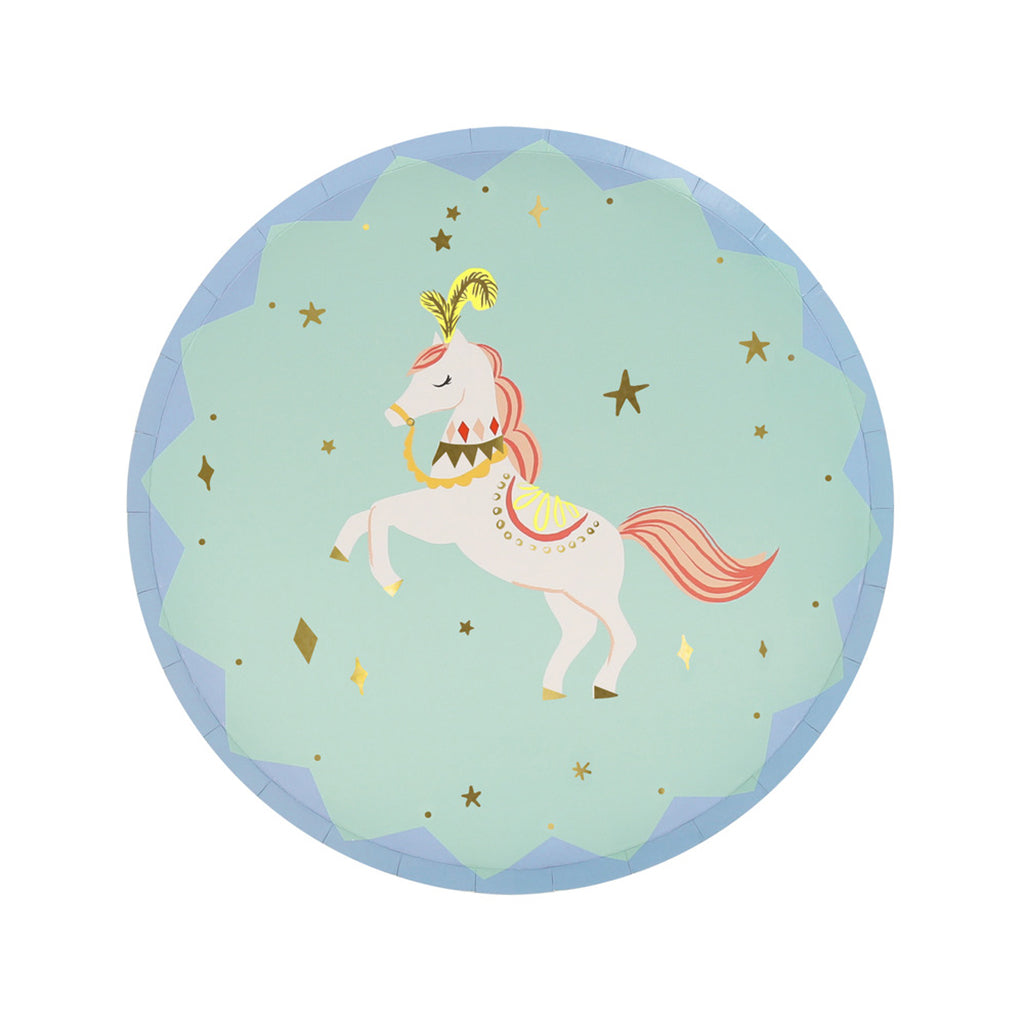 Meri Meri papptallrikar, Str. S, Cirkus - 8 st.