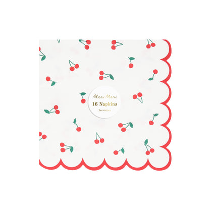 Meri Meri servetter strl. L, Cherry - 16 st.