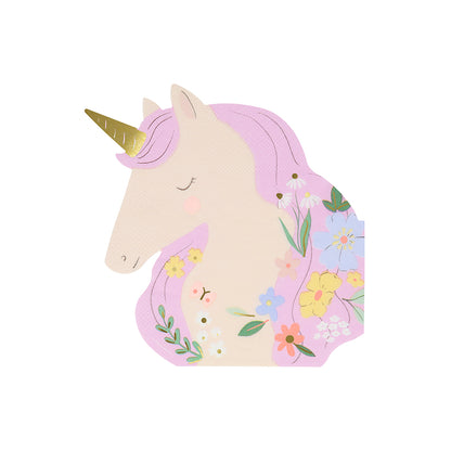 Meri Meri servetter, Meadow unicorns - 16 st.