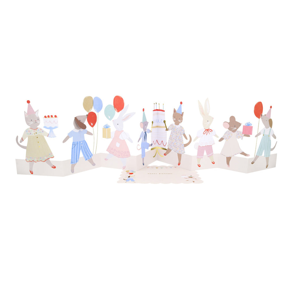 Meri Meri födelsedagskort, Animal friends