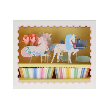 Meri Meri cupcake set, Meadow unicorns