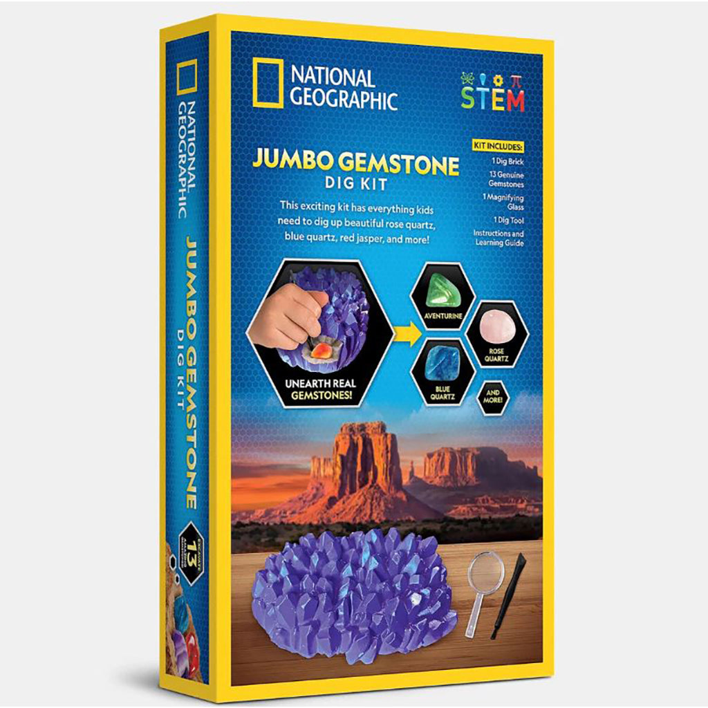 National Geographic, utgrävningskit - Jumbo Gemstone